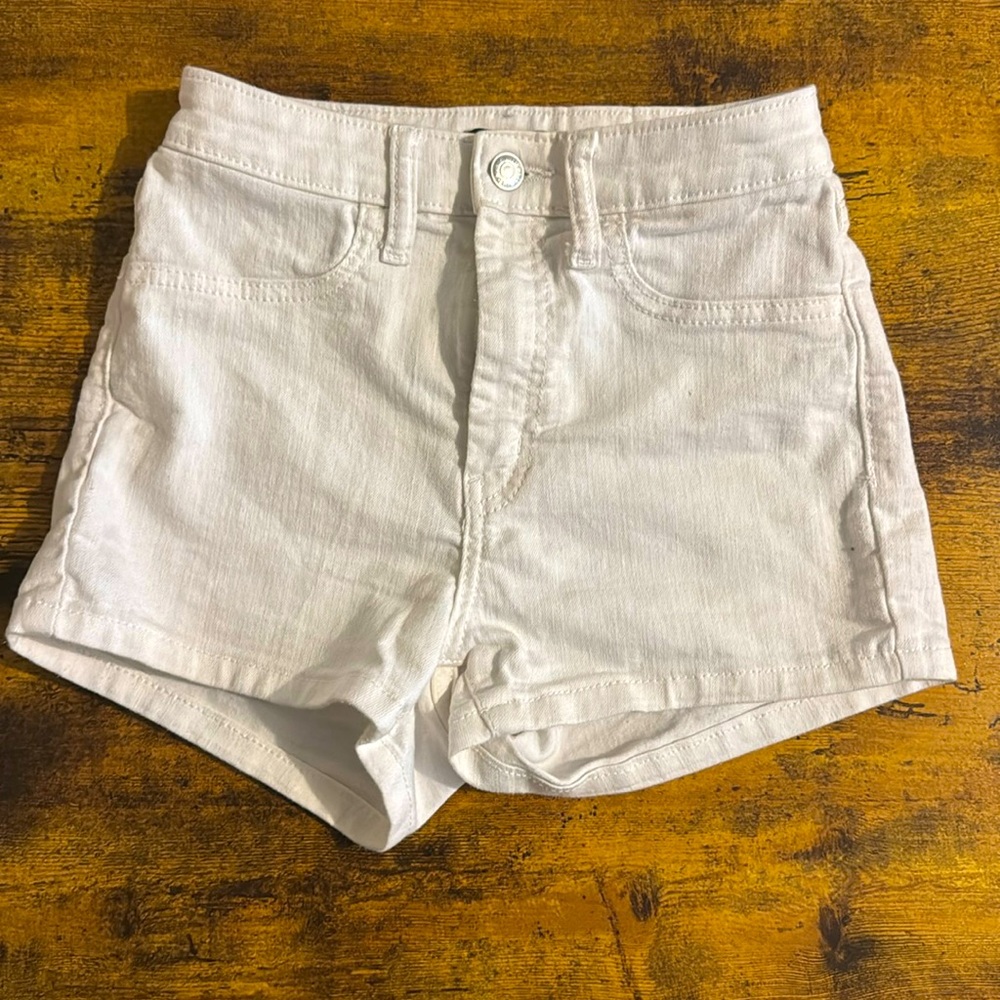 White Denim shorts